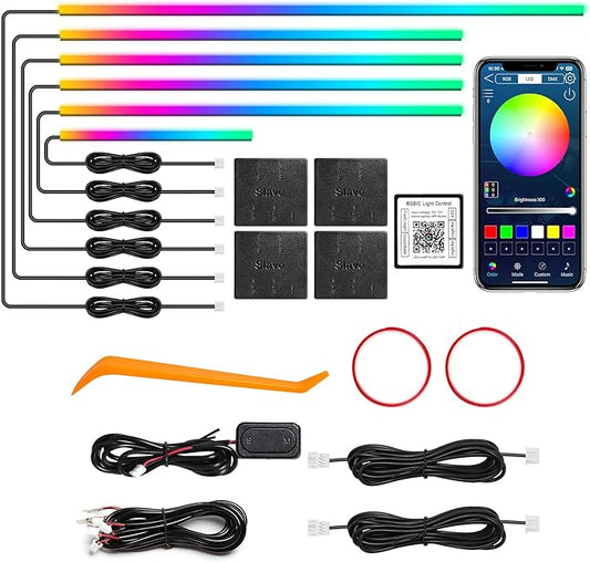 Dreamcolor Acrylic Interior Car LED Strip Light by MAODANER