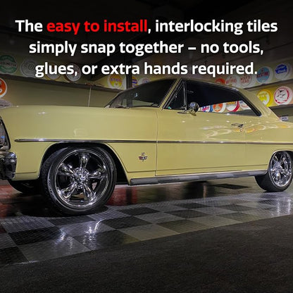 Big Floors RaceDeck CircleTrac, Interlocking Non-Slip Garage Flooring Tile - Image 4