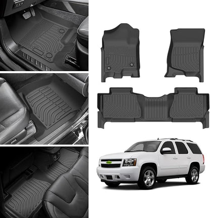 Cartist Floor Mats for Chevy Tahoe & GMC Yukon 2007-2014 All Weather Floor Mat - Image 2
