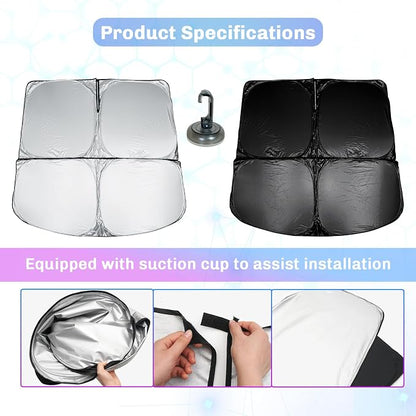 SXCY for 2024 2025 Tesla Cybertruck Windshield Sunshade for Tesla Cybertruck - Image 4