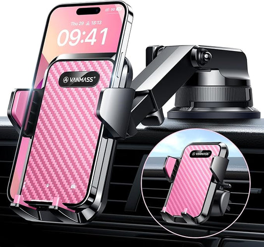 VANMASS Cell Phone Mount Car Dashboard Window Vent Desk Fit by VANMASS