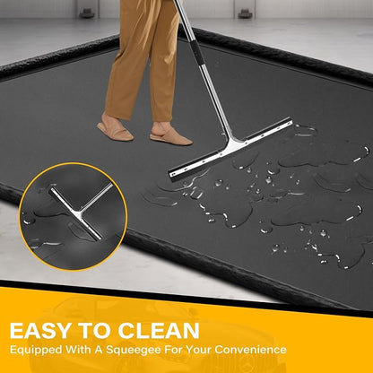 Garage Floor Mat 8'6" x 20' Upgraded Satin Finish Texture Non-Slip Containment - Image 6