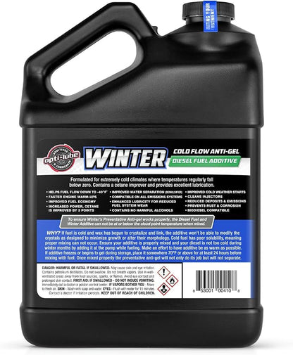 Opti-Lube Winter Formula Anti-Gel Diesel Fuel Additive: Gallon) - Image 3
