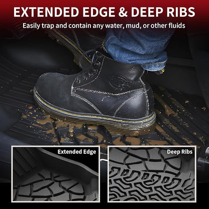 LASFIT Floor Mats Cargo Liner for Ford Bronco 2-Door 2025 2024 2023 2022 2021 - Image 2
