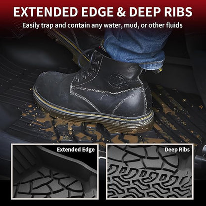 LASFIT Floor Mats Cargo Liner for Ford Bronco 4 Door 2025 2024 2023 2022 2021 - Image 3