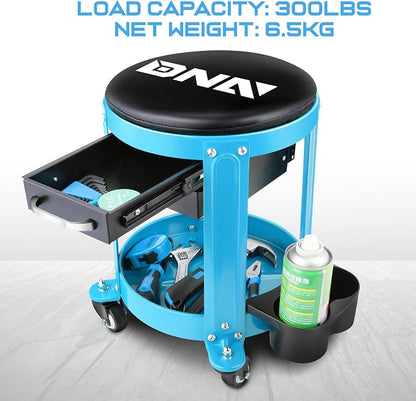DNA MOTORING Round Mechanics Roller Seat Creeper Stool - Image 7