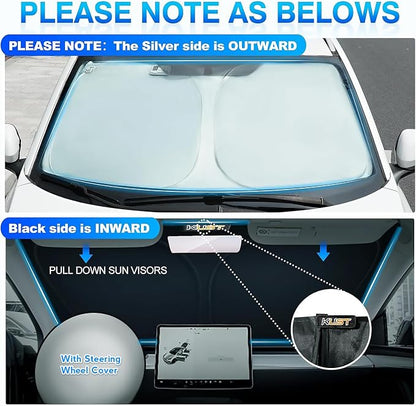 KUST Windshield Sun Shade for Toyota Sienna Mini Van Accessories 2021-2025 2026 - Image 5