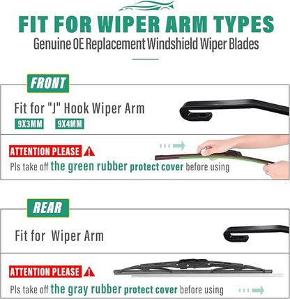 19" 19" 10" Windshield Wiper Blades Replacement - Image 8