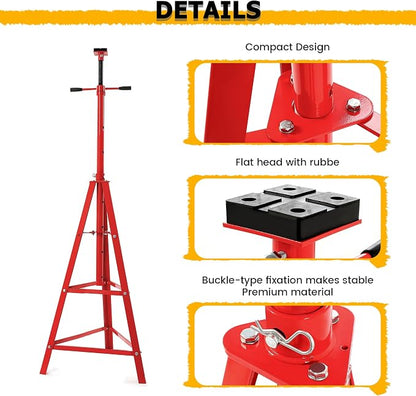 KUAFU 47.375"-84.5" Automotive Under Hoist Tripod Stand 2 Ton High Lift Jack - Image 5