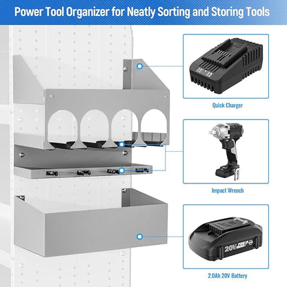 AA Products P-SH-Power Tool Organizer Wall Mount Designed - Image 5