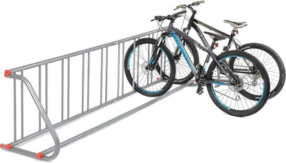 Global Industrial 111" L Single-Sided Grid Bike Rack, 9-Bike Capacity, Powder - Image 3