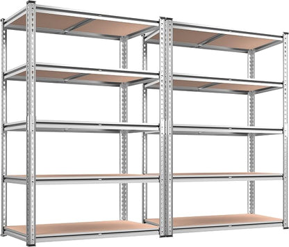 REIBII 2020LBS Garage Shelving Heavy Duty Metal Shelving 5 Tier Storage Shelves by REIBII