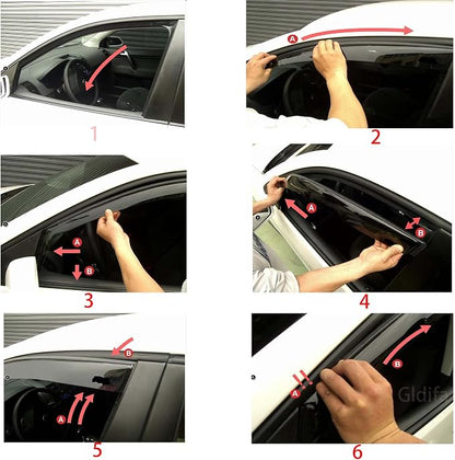 in-Channel Window Visor Deflector Compatible - Image 7