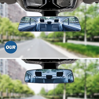JOYTUTUS Rearview Mirror, 12 Inch Panoramic Anti-Glare Clip-on Wide Angle - Image 2