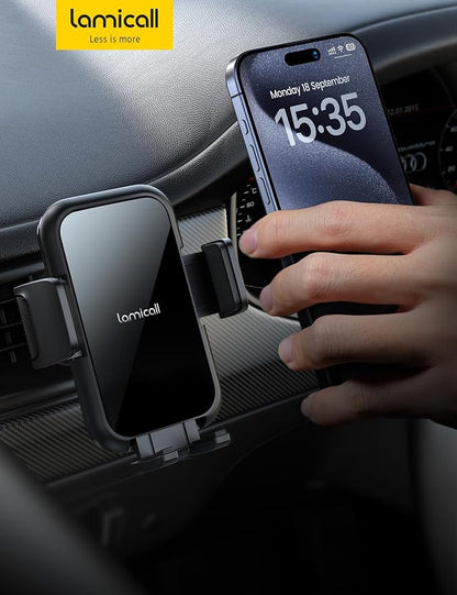 Lamicall 2025 Wider Clamp & Metal Hook Car Phone Holder Vent Phone Holders - Image 6