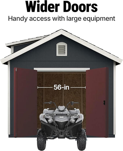 Handy Home Products Designer 12x10 Wooden Storage Shed - Image 7