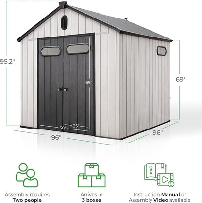 EconoHome 8x8 Ft Outdoor Storage Shed - Image 2