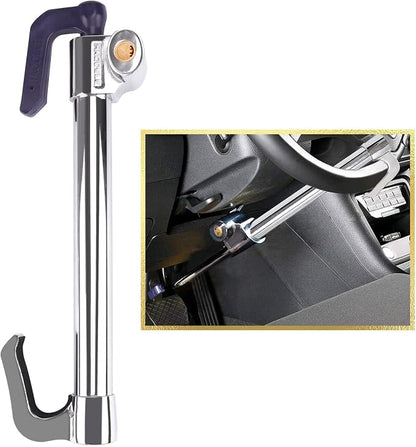 Tevlaphee Universal Steering Wheel Brake Lock Anti-Theft Retractable Double by Tevlaphee