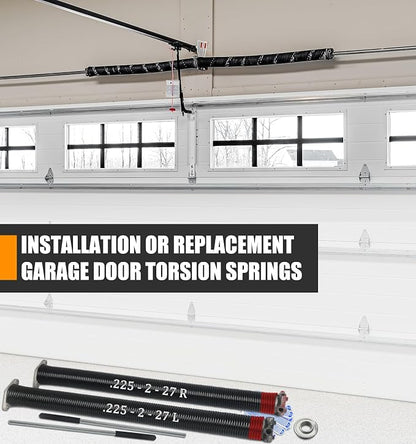Garage Door Torsion Spring Set, Pair of 2" Electrophoresis Coated Garage Door - Image 7