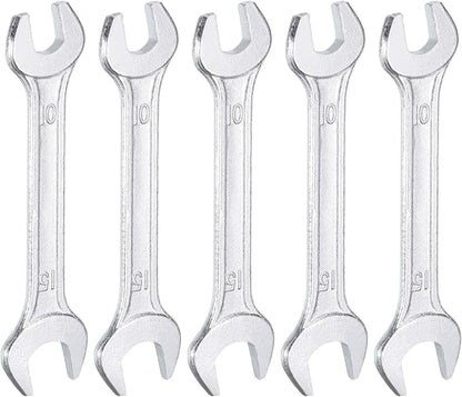HARFINGTON 5pcs Double Open End Wrench 10mm x 15mm Metric 15 Degree Offset by HARFINGTON