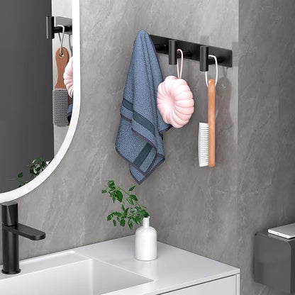 Wall Mounted Coat Rack-3 Hooks, Heavy Duty Stainless Steel Hook Rail - Image 5