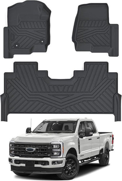 Cartist Floor Mats Fit for 2017-2024 2025 Ford F-250/F-350/F450 Super Duty Crew by cartist
