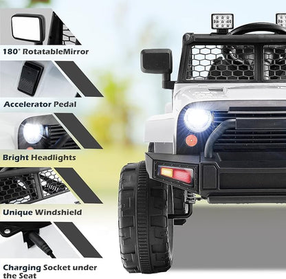 Costzon Ride on Car, 12V Battery Powered Truck Vehicle - Image 4