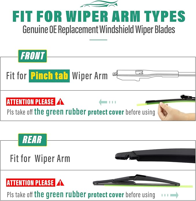 28" 26" 12" Windshield Wiper Blades Replacement - Image 8