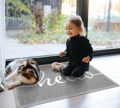 EARTHALL Door Mat Outside Inside Hello Doormat, Durable Floor Mat Non Slip Mat - Image 7