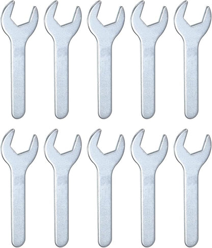 HARFINGTON 10pcs Small Wrench Open End Wrench 22x126x2.8mm Metric U-Shaped by HARFINGTON