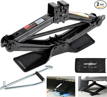 Car Jack Kit Scissor Jack for Car-2Ton, Portable Jack Tire Change Kit Deal for by AUTOXBERT
