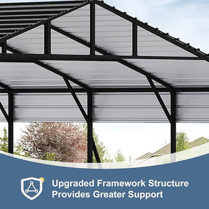 20x20 FT Metal Carport, Garage - Image 3