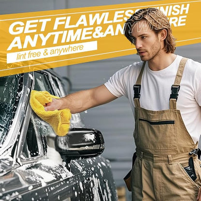 Car Drying Towel, for Car Exterior & Interior, Extra Soft Endless, Reusable and - Image 6