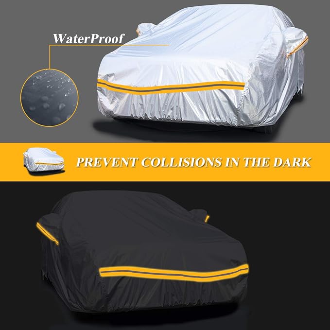 Autsop Car Cover Waterproof All Weather, 12-Layer Car Covers - Image 4