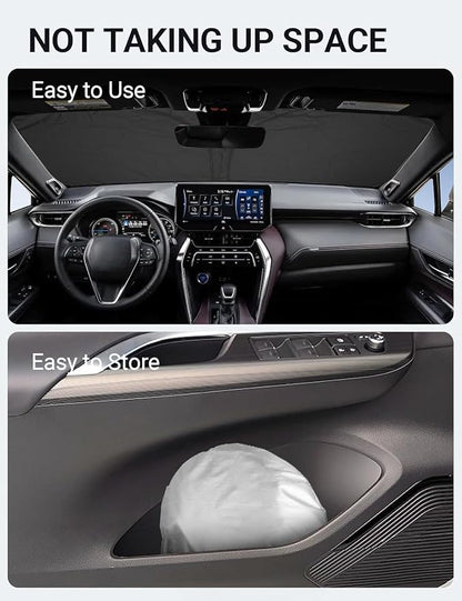 Proadsy for Toyota Venza 2021-2024 2025 Windshield Sun Shade 4-Layer Foldable - Image 9