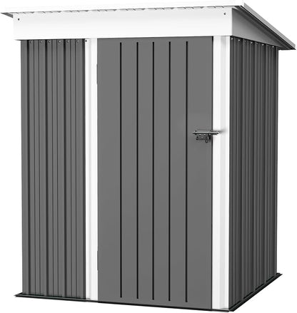JUMMICO Metal Outdoor Storage Shed 5 x 3 FT Metal Shed by JUMMICO