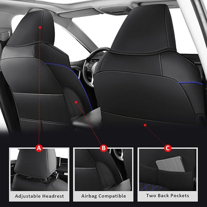 MIROZO Car Seat Covers for Toyota Rav4, Waterproof Rav4 Seat Covers Compatible - Image 3