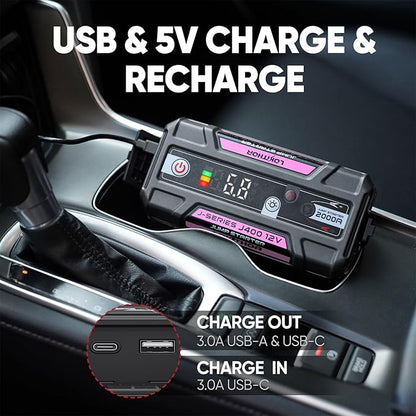 J400 Jump Starter with ConnectMax Tech, 2000A 12V Battery Jumper Starter - Image 7