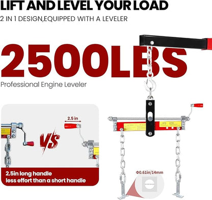 5500 Lbs Folding Engine Hoist Cherry Picker, 2.5 Ton Engine Hoist - Image 4