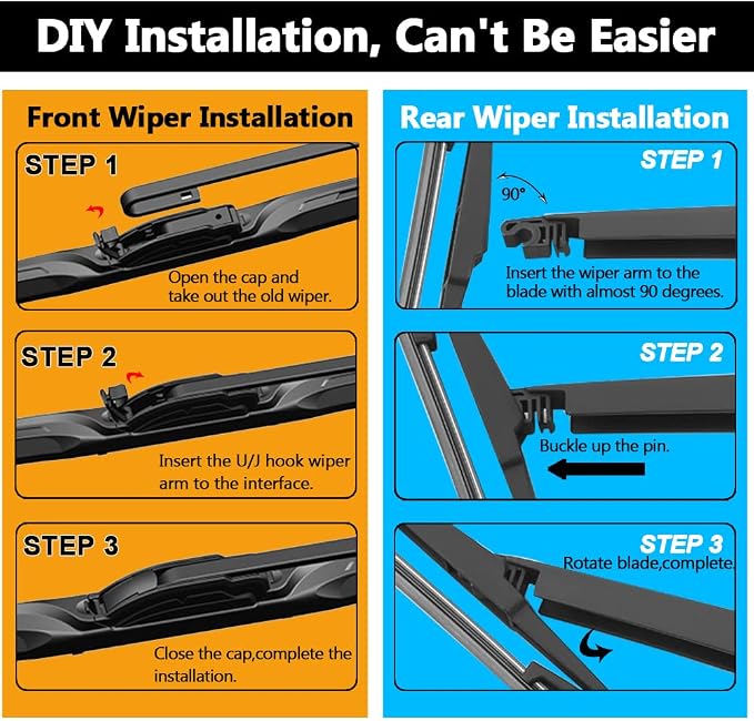 AUTOBOO 26"+16" Windshield Wipers - Image 6
