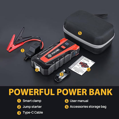 Scatach 011 Car Battery Jump Starter, 4000A 12V Jump Starter Battery Pack - Image 7