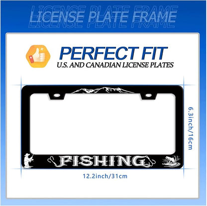 Fishing License Plate Frame Personalised License Plate Stainless Steel Funny - Image 7