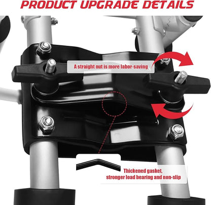 FORWODE Kayak Roof Rack, 2 in 1 Aluminum 2 Pair J-Bar Roof Rack, Folding - Image 6