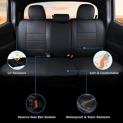 Car Seat Covers Full Set for Toyota Tacoma Double & Crew Cab 2023 2022 2021 - Image 4