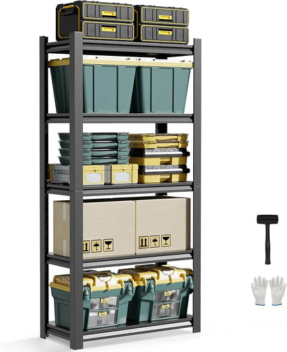 JHYKHG 72" H Storage Shelves, 5-Tier Heavy Duty Garage Shelving, Adjustable by Unknown