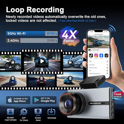 Dash Cam, 4K Dash Cam Front and Rear - Image 7