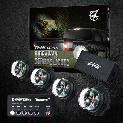 Xprite 4PCS LED Hideaway Strobe Lights Kit - Image 7