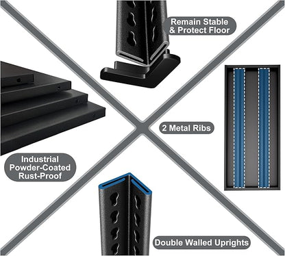 48" W Garage Shelving Heavy Duty, 1650LBS Loads Adjustable Garage Storage - Image 5