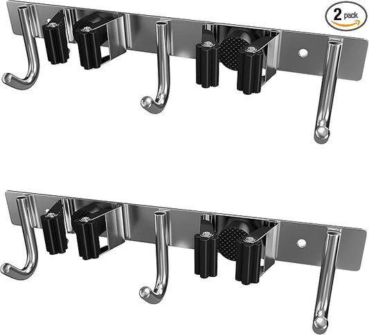 Heavy Duty Broom and Mop Holder Wall Mounted by SAYONEYES
