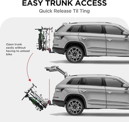 POLESTAR Hitch Mounted 2-Bike Rack, 200lbs Capacity Bike Rack Hitch - Image 5